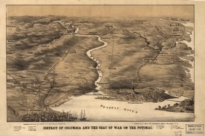 Thumbnail for Washington DC, seat of war > District of Columbia and the seat of war on the Potomac.