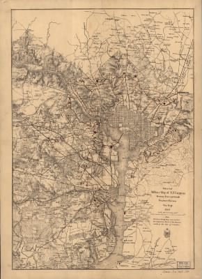 Thumbnail for Virginia, northeastern > Extract of military map of N.E. Virginia showing forts and roads.