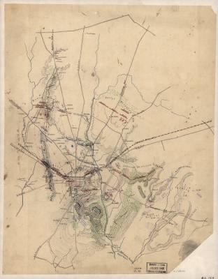 Thumbnail for Gettysburg, Battle of > [Sketch of the battlefield of Gettysburg, July 1st and 2nd, 1863].