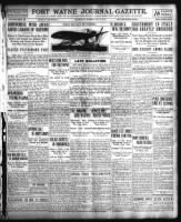 News - US, Fort Wayne Journal Gazette, 1899-1923 record example