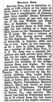 Harrison Ross Obituary(29 NOV 1919, New Holland Clarion)