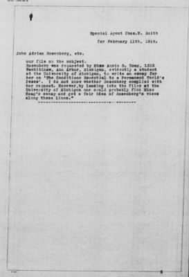 Old German Files, 1909-21 > John Adrian Rosenburg (#8000-292416)