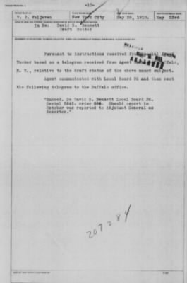 Old German Files, 1909-21 > David S. Bennett (#8000-207284)