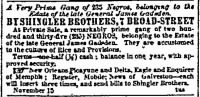 Estate Sale Notice, James Gadsden's Estate, 6 Dec 1859