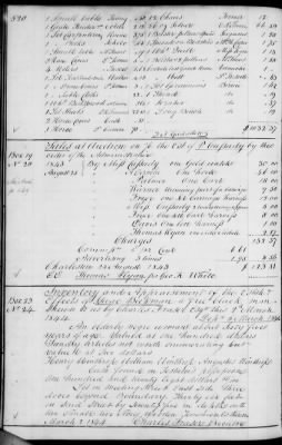 Thumbnail for A (1839 - 1844) > Inventories Of Estates