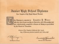 Thumbnail for Josephine Pearl Blanco - Junior High School Diploma