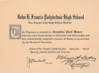 Thumbnail for Josephine Peal Blanco - High School Diploma