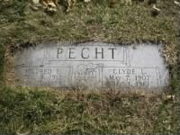 Thumbnail for Clyde Pecht and Mildred Pecht gravestone