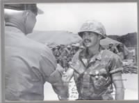 Thumbnail for Gary receiving Silver Star from Maj.Gen. Ormond Simpson, Commanding General, 1st Mari