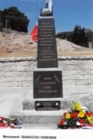 Monument on Corsica for the Ship Loss 10 May, 1944/Top of mountain