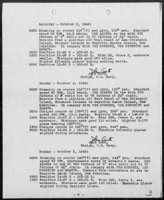 USS NAVAJO > War Diary, 10/1-31/42