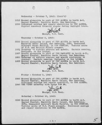 USS NAVAJO > War Diary, 10/1-31/42