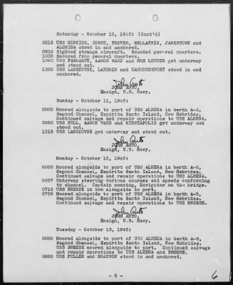 USS NAVAJO > War Diary, 10/1-31/42