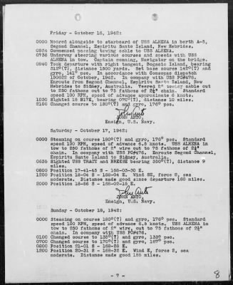 USS NAVAJO > War Diary, 10/1-31/42