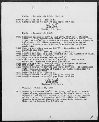 USS NAVAJO > War Diary, 10/1-31/42