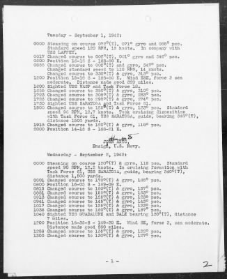 USS NAVAJO > War Diary, 9/1-30/42