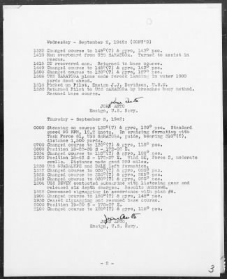 USS NAVAJO > War Diary, 9/1-30/42