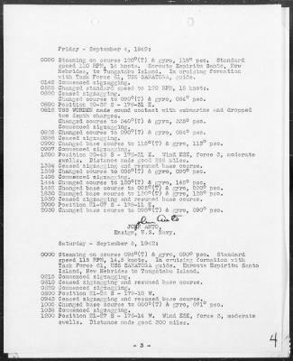 USS NAVAJO > War Diary, 9/1-30/42