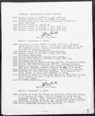 USS NAVAJO > War Diary, 9/1-30/42