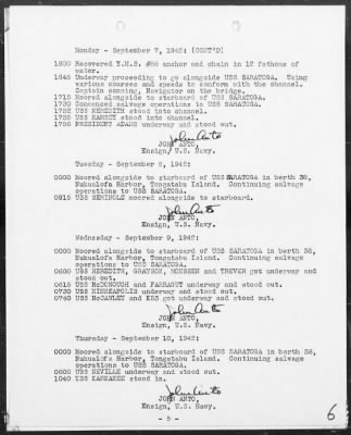 USS NAVAJO > War Diary, 9/1-30/42