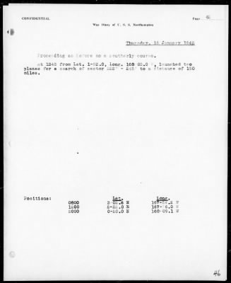 USS NORTHAMPTON > War Diary, 12/7/41 to 3/31/42