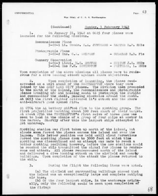 USS NORTHAMPTON > War Diary, 12/7/41 to 3/31/42