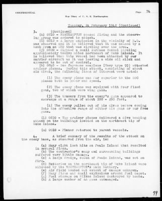 USS NORTHAMPTON > War Diary, 12/7/41 to 3/31/42