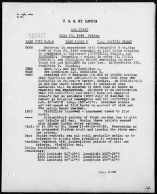 USS ST LOUIS > War Diary, 7/1-31/42 (Enc A)