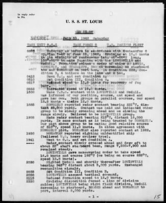 USS ST LOUIS > War Diary, 7/1-31/42 (Enc A)