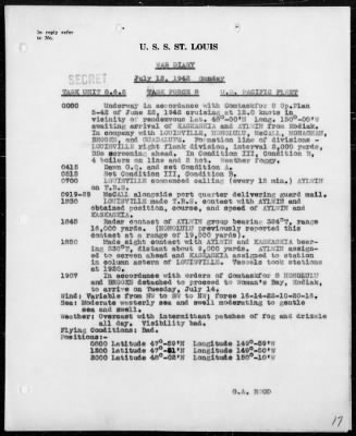 USS ST LOUIS > War Diary, 7/1-31/42 (Enc A)