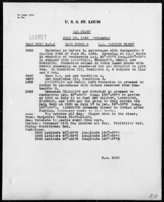 USS ST LOUIS > War Diary, 7/1-31/42 (Enc A)