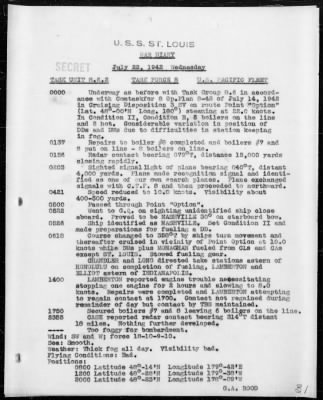 USS ST LOUIS > War Diary, 7/1-31/42 (Enc A)