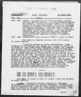 USS MINNEAPOLIS > War Diary, 8/1-31/42 (Enc A)