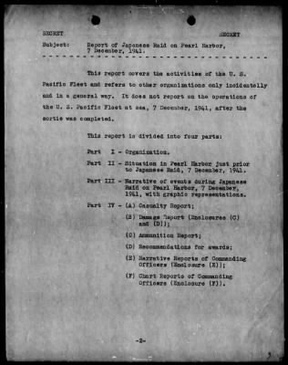 CINCPAC - PEARL HARBOR > Report of Japanese Raid on Pearl Harbor, 7 Dec 1941 (Enc A-F)