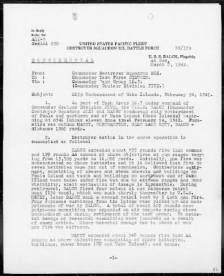 COMTASKFOR 16 > Report on raid on Wake Island, 24 Feb 1942