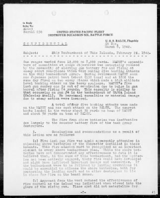 COMTASKFOR 16 > Report on raid on Wake Island, 24 Feb 1942