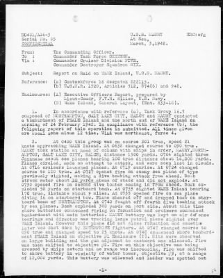 COMTASKFOR 16 > Report on raid on Wake Island, 24 Feb 1942