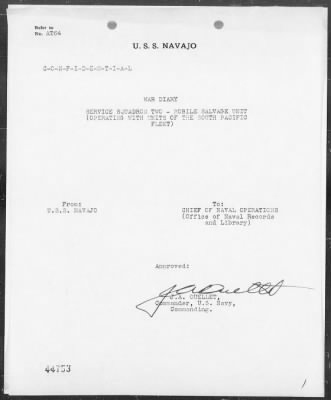 USS NAVAJO > War Diary, 11/1-30/42