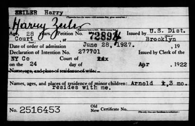 Thumbnail for 1927 > Zeiler Harry