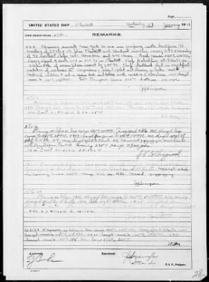 USS PLUNKETT > War Diary, 1/1-31/43