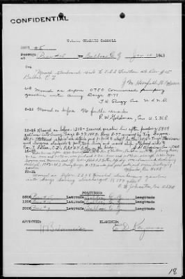 Thumbnail for USS CHARLES CARROLL > War Diary, 12/27/42 to 1/31/43