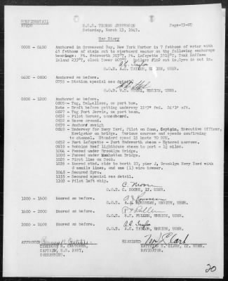 USS THOMAS JEFFERSON > War Diary, 3/1-31/43