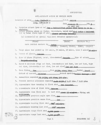 USS WALLER > AA Action Report, 1/29/43