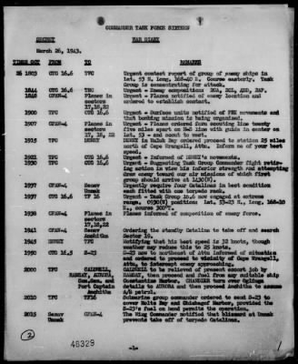 COMTASKFOR 16 > War Diary, 3/26/43