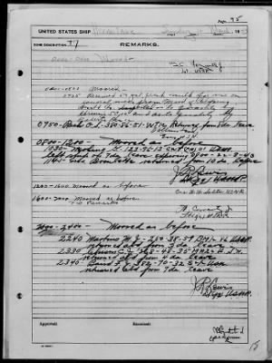 USS HERMITAGE > War Diary, 3/1-31/43