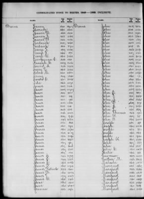 Thumbnail for Boston Births, 1849-1881 > Boston Birth Index, 1849-1869