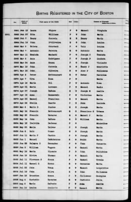 Thumbnail for Boston Births, 1882-1895 > Boston Births, 1891