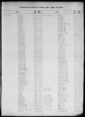 Thumbnail for Boston Births, 1849-1881 > Boston Birth Index, 1849-1869