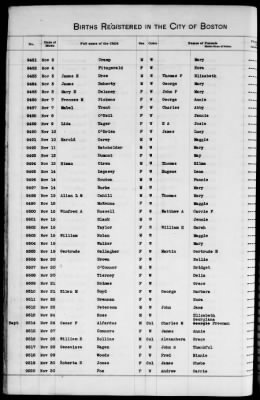 Thumbnail for Boston Births, 1882-1895 > Boston Births, 1891