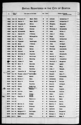 Thumbnail for Boston Births, 1882-1895 > Boston Births, 1891